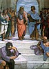 La Renaissance en Italie 1509-1511 Raphael L'ecole d'Athenes detail Leornardo da Vinci en Platon.jpg
